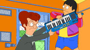 Mr. Frond trying to take Gene's keyboard away in Gene's fantasy. ("The Frond Files")