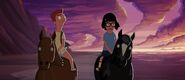 Tina and Jericho & Jimmy Jr. and Vericho in Tina's fantasy.