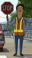 Jackie in cinematic style, as seen in The Bob's Burgers Movie.