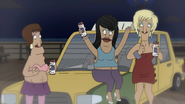 Marbles and her friends after Bob invites them to Tina's 13th birthday party. ("Sheesh! Cab, Bob?")