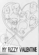 Gretchen on the script cover of "My Fuzzy Valentine."