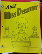 Henry Haber on the script cover of "Ain't Miss Debatin'."