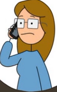 Rachel in a thought bubble.