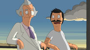 Calvin and Bob after Bob changes Calvin's mind about selling Wonder Wharf. ("Wharf Horse")