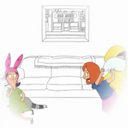 Louise and Jessica have a pillow fight in the end credits sequence of "Slumber Party."