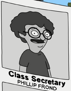 Frond's seventh-grade Wagstaff School yearbook photo. ("The Secret Ceramics Room of Secrets