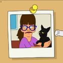 Gayle and Jean Paw'd Van Damme on Louise's suspect board. ("Turkey in a Can")