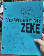 Jimmy Jr. on the script cover of "Yes Without My Zeke."