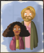 Kathy's portait of Becket and Mya