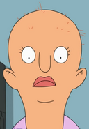 A bald-headed Nurse Liz. ("Lice Things Are Lice")