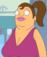 Gretchen las Brünette in "Tina, König, As, Spion"