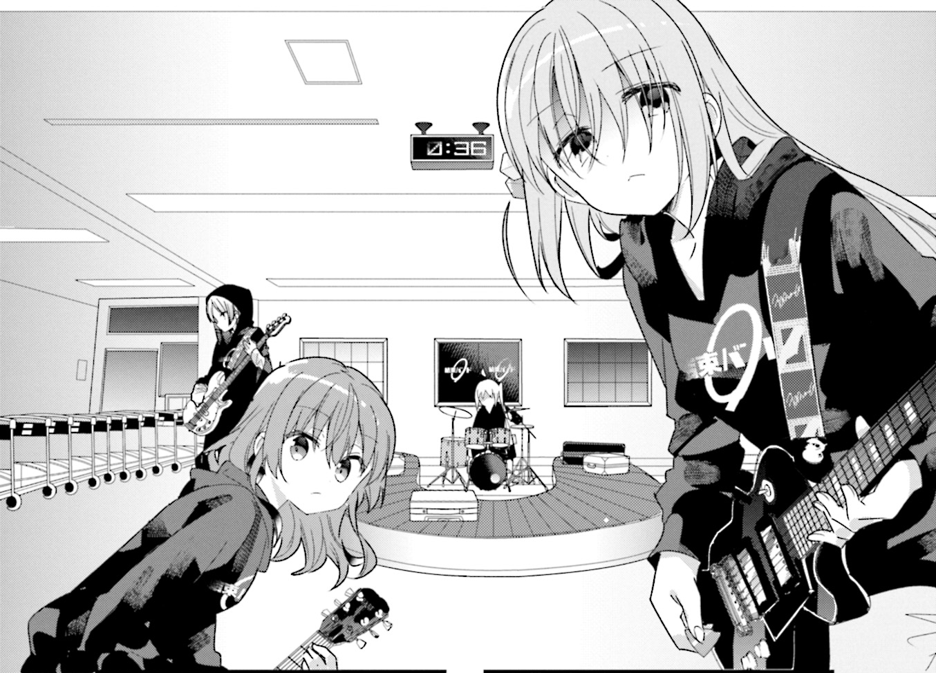 Подработка манга 20. Bocchi the Rock Манга. Bocchi the Rock monochrome. Bocchi the Rock Guitar Manga PNG.