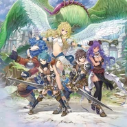 Some of the principal characters of Breath of Fire 6:Hakuryuu no Shugosha-tachi