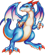 Artwork of the Drake from the original Breath of Fire