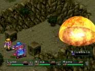 Nina using the ability