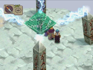 Deis trapped inside seal in Dream World.