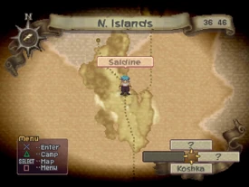 Saldine Fishing Spot. Visited within story.