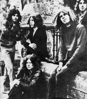 Freddie Mercury (far left) with the band .