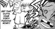 Punching Kono for being lustful