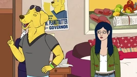 Mr. Peanutbutter Setting Up a Celeb Ref