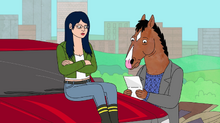 BoJack giving Diane his letter from "Leo"