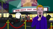 A Ryan Seacrest Type at the Image Choice Spirit Awards