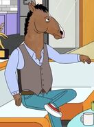 Vest and purple shirt without fedora, The BoJack Horseman Show