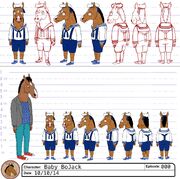 Baby BoJack model sheet