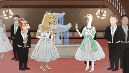 Clemelia at Beatrice's debutante ball in the episode Time's Arrow