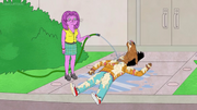 S3E09 90s PC hosing BoJack down