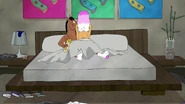 riding a horse