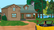 S4E2 BoJack pulls up to the summer home