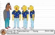 Young Mr Peanutbutter model sheet