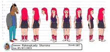 Sharonamakeupladymodelsheet