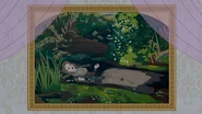 Sarah Lynn as Ophelia painting