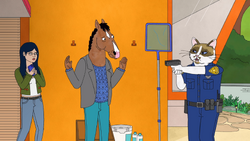 Officer MeowMeow Fuzzyface arresting BoJack 3x03