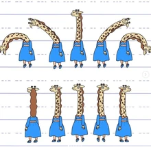 Giraffe Doll Model Sheet