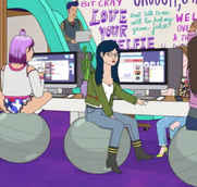 An example of the ever changing seating at Girl Croosh.