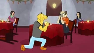 Mr. Peanutbutter proposes to Pickles in The Stopped Show