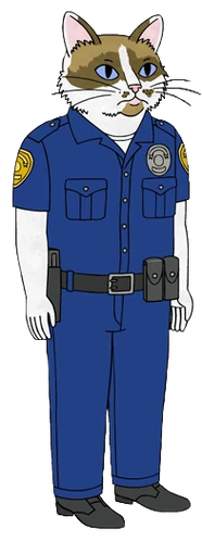 Officer MeowMeow Fuzzyface portrait