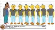 Mr Peanutbutter model sheet