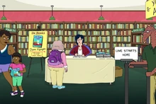 Diane at her book signing for 