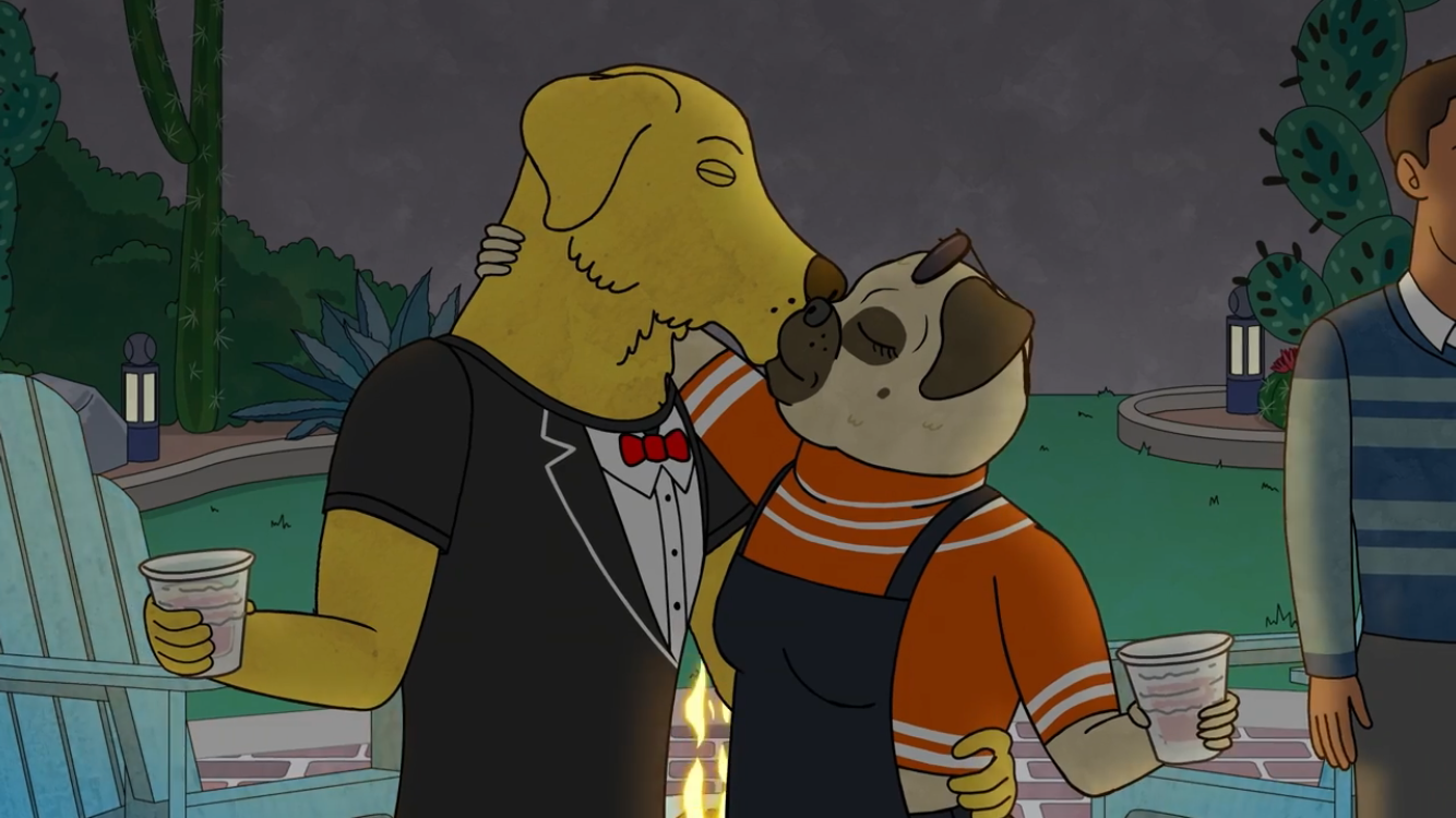 BOJACK HORSEMAN, from left: Pickles Aplenty (voice: Hong Chau), Mr.  Peanutbutter (voice: Paul F. Tomkins), (Season 6 / Part 2, Episode 611,  aired Jan. 31, 2020). photo: ©Netflix / Courtesy Everett Collection Stock  Photo - Alamy