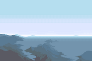 A view from Sol City, looking towards southwest over the sea.