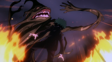 Sludge villain attacks Midoriya