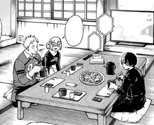 The todoroki family eating