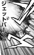 Dabi uses Jet Burn against Shoto