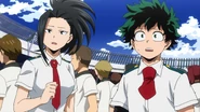 Izuku Midoriya and Momo Yaoyarozu surprised Shoto failed