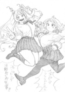 Ochaco and Nejire sketch.