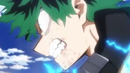 Deku can barely hold his wrath.